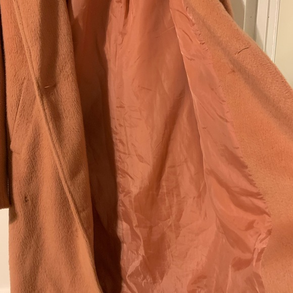 Peachy pink car coat, size small - Picture 11 of 11